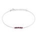 Bracelet Karrie Argent Blanc Oxyde De Zirconium - Bracelets fantaisie Femme | Histoire d’Or