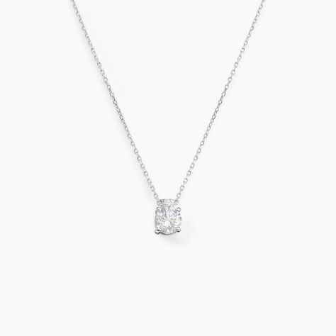 Collier Zilda Or Blanc Oxyde De Zirconium - Colliers Femme | Histoire d’Or
