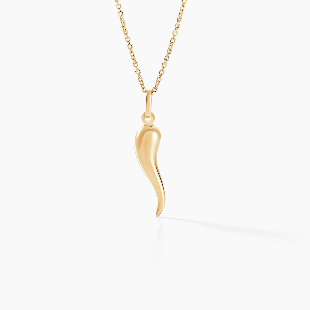 Pendentif Felicette Corne Abondance Or Jaune - Pendentifs Unisex | Histoire d&rsquo;Or
