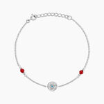 Bracelet Umah Argent Blanc Corail Oxyde De Zirconium - Bracelets Femme | Histoire d&rsquo;Or
