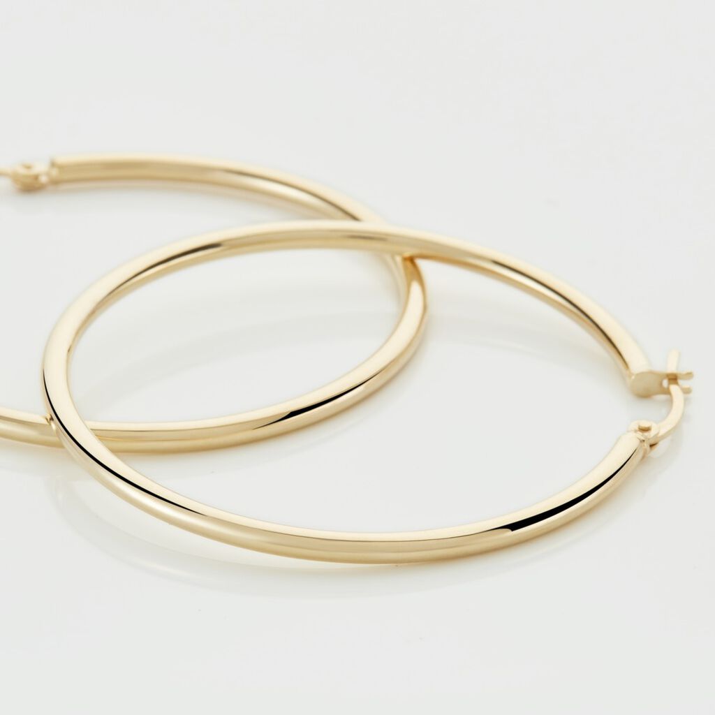 Créoles Verania Or Jaune - Boucles d'oreilles créoles Femme | Histoire d’Or