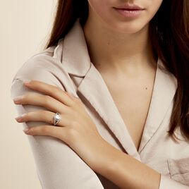 Bague Melyssa Argent Blanc Oxyde De Zirconium - Bagues solitaires Femme | Histoire d’Or