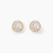 Boucles D'oreilles Puces Edmee Or Jaune Oxyde De Zirconium - Clous d'oreilles Femme | Histoire d’Or