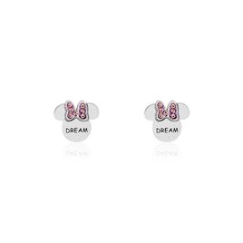 Boucles D'oreilles Puces Disney Acier Blanc Cristaux - Boucles d'oreilles fantaisie Enfant | Histoire d’Or