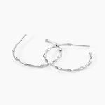 Cr&eacute;oles Nymph&eacute;a Argent Blanc - Boucles d'oreilles cr&eacute;oles Femme | Histoire d&rsquo;Or