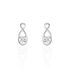 Boucles D'oreilles Pendantes Euphorbe Argent Oxydes - Boucles d'oreilles fantaisie Femme | Histoire d’Or