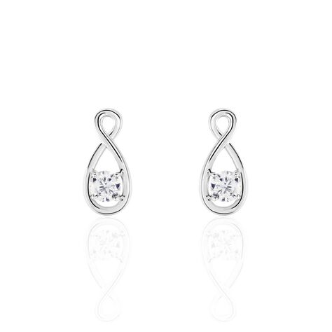 Boucles D'oreilles Pendantes Euphorbe Argent Oxydes - Boucles d'oreilles fantaisie Femme | Histoire d’Or