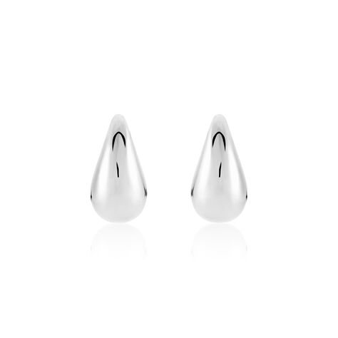 Boucles D'oreilles Puces Xenia Acier Blanc - Boucles d'oreilles fantaisie Femme | Histoire d’Or
