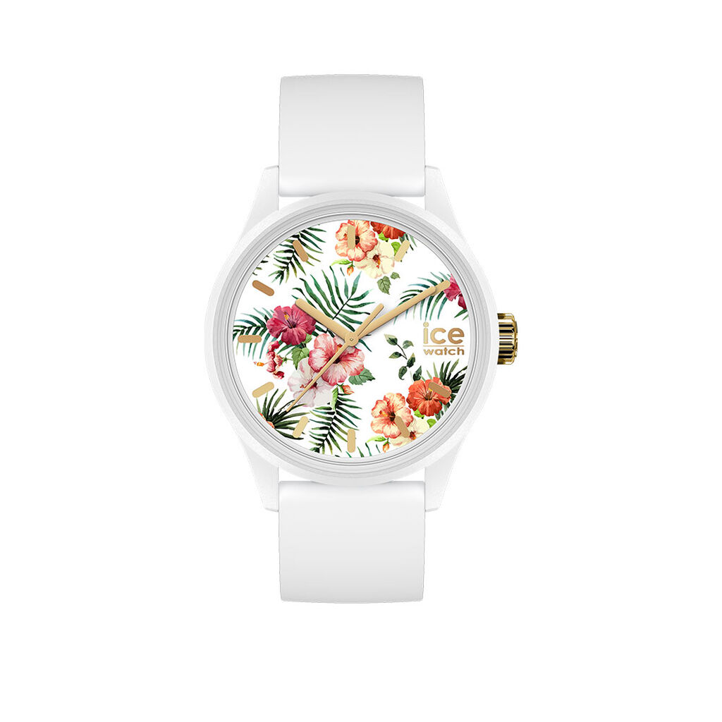 Montre Ice Watch Solar Power Blanc - Montres solaires Femme | Histoire d&rsquo;Or