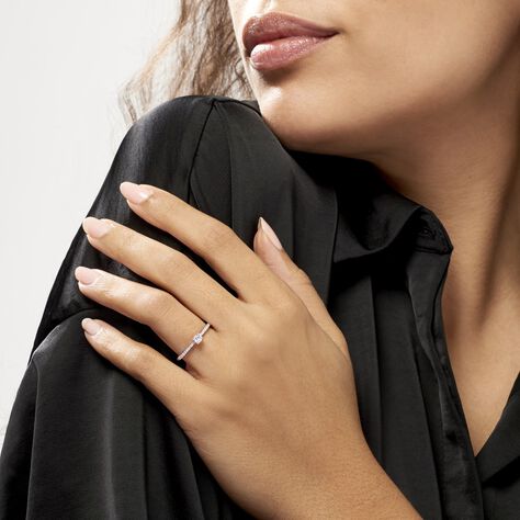 Bague Solitaire Hemera Or Blanc Diamant - Bagues solitaires Femme | Histoire d’Or