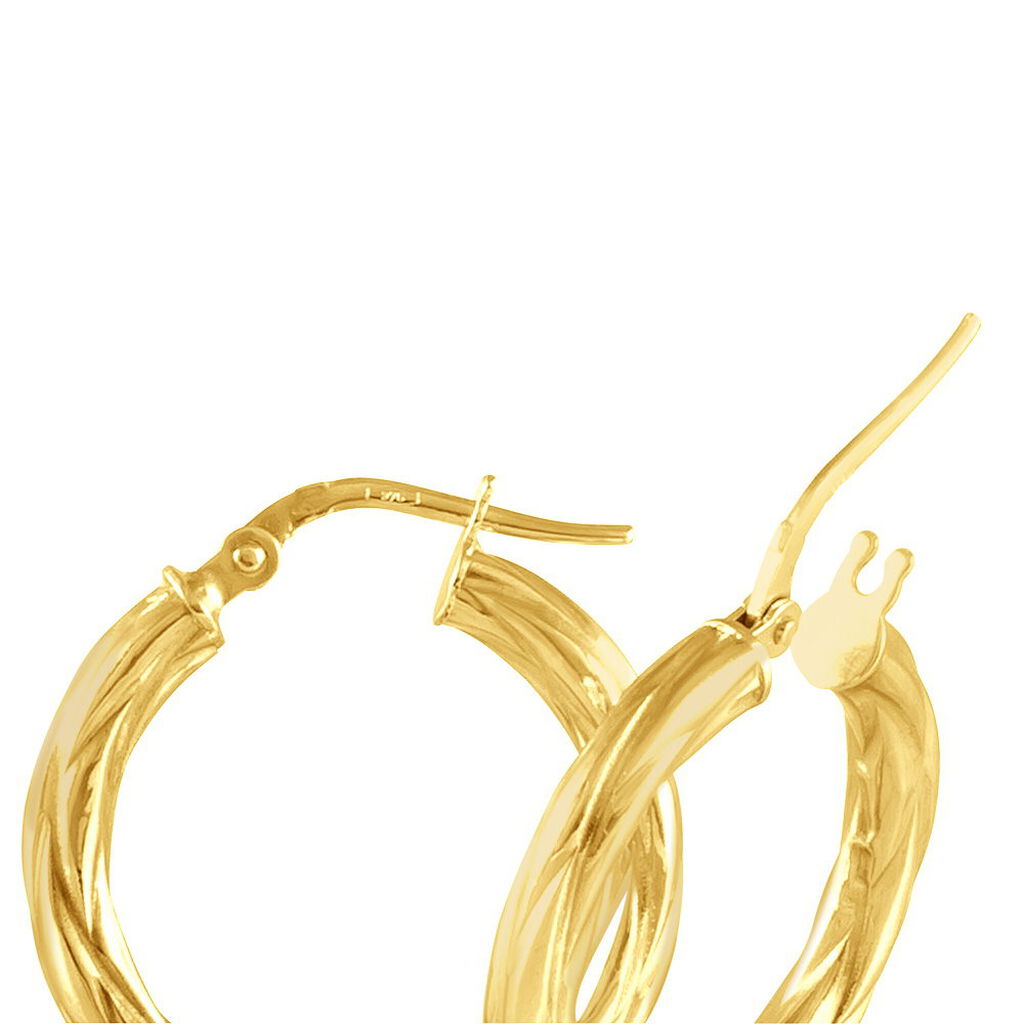 Créoles Anantha Or Jaune - Boucles d'oreilles créoles Femme | Histoire d’Or
