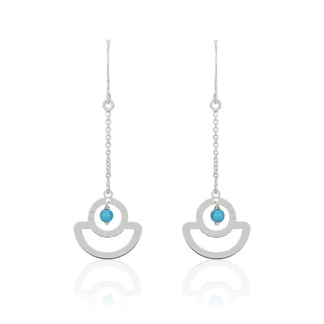 Boucles D'oreilles Pendantes Anaba Argent Blanc - Boucles d'oreilles fantaisie Femme | Histoire d’Or