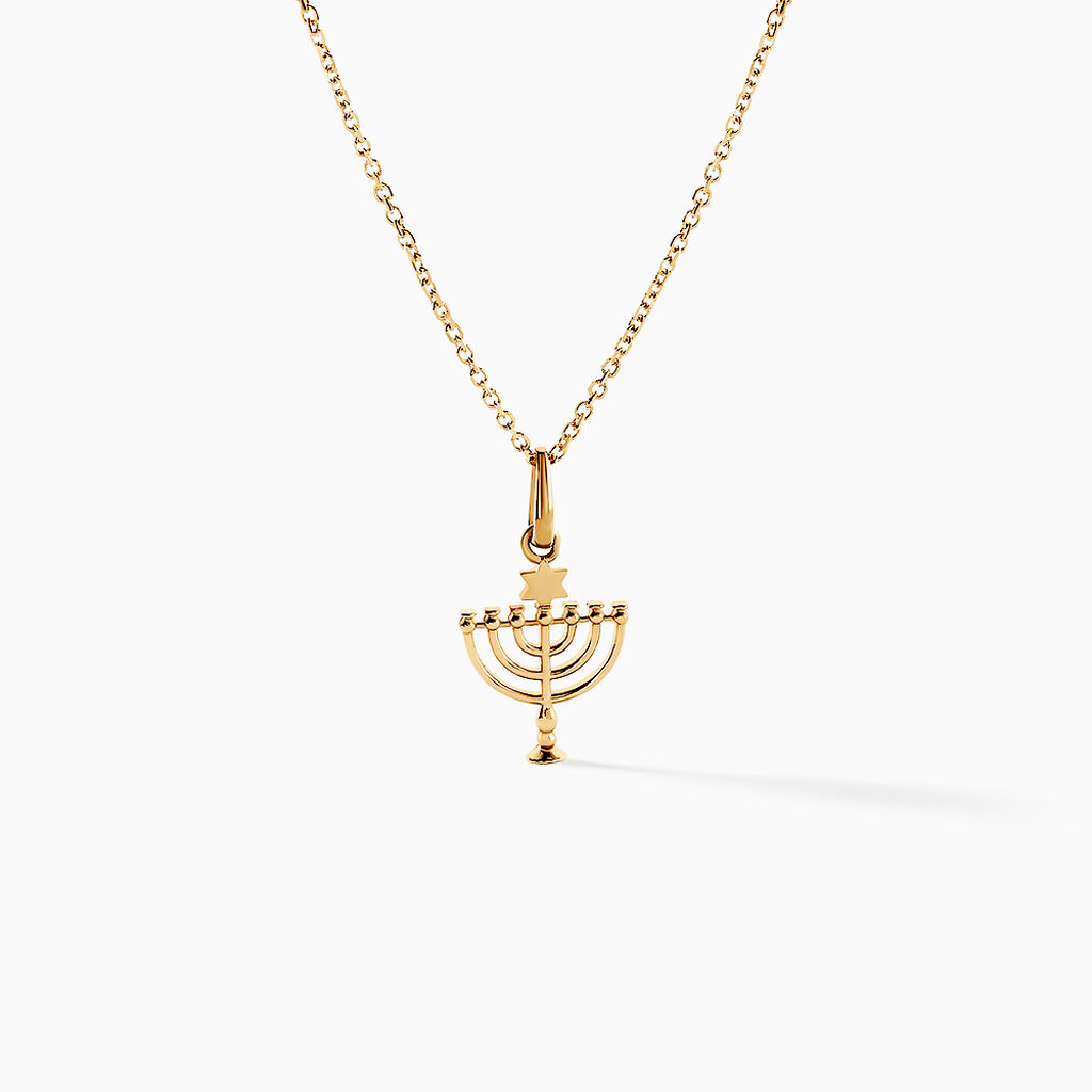 Pendentif Meyai Or Jaune - Pendentifs Bapt&ecirc;me Famille | Histoire d&rsquo;Or