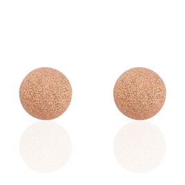 Boucles D'oreilles Puces Martina Argent Rose - Boucles d'oreilles fantaisie Femme | Histoire d’Or