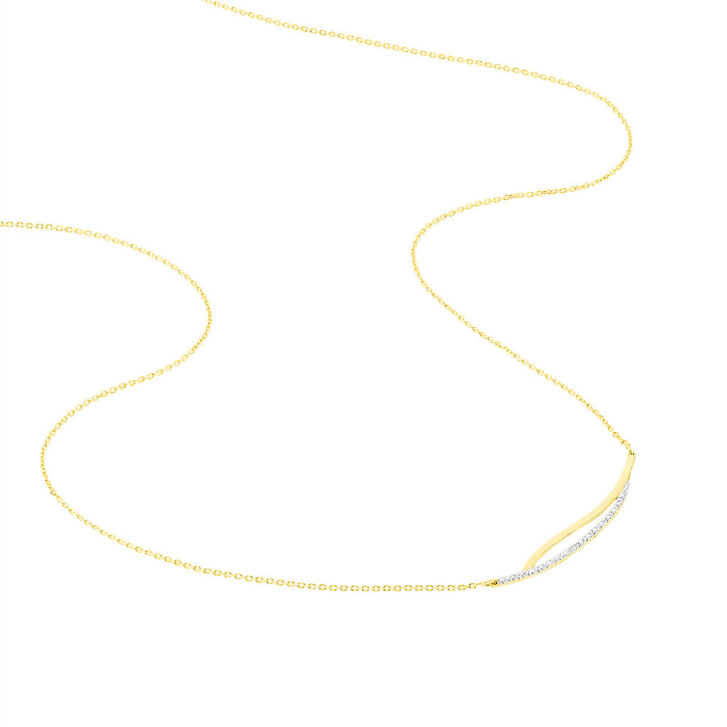 Collier Una Or Jaune Diamant - Colliers Femme | Histoire d’Or