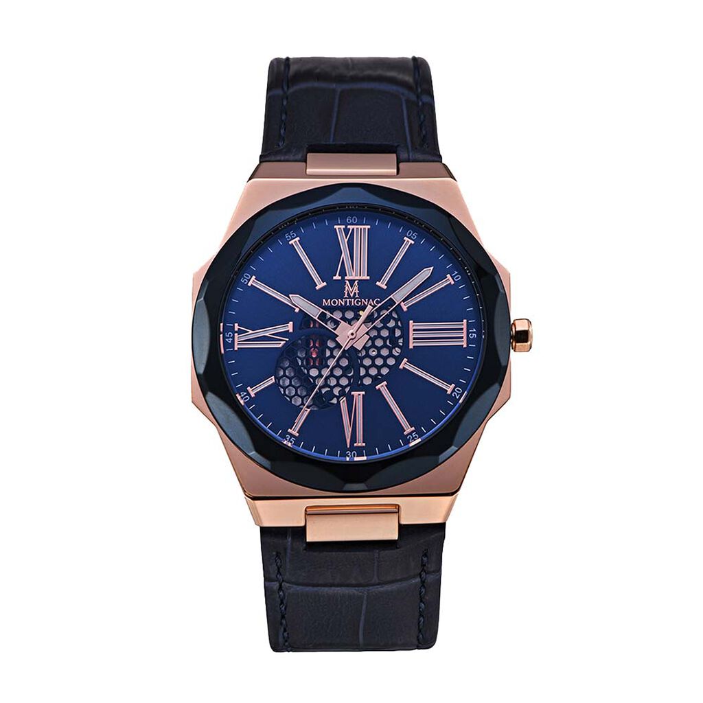 Montre Montignac Bleu - Montres Homme | Histoire d’Or