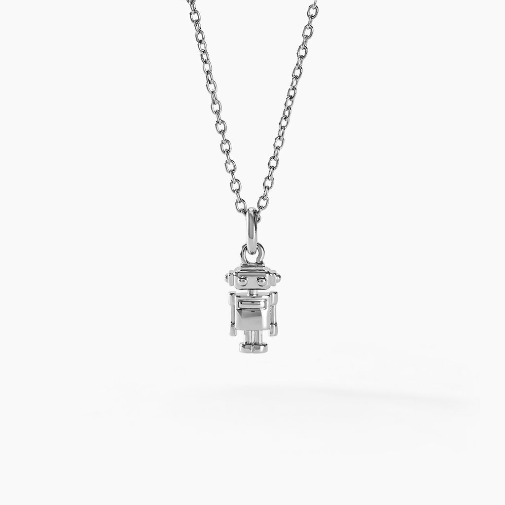 Collier Raven Argent Blanc - Ras de cou Femme | Histoire d’Or