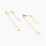 Boucles D'oreilles Pendantes Mirage Or Jaune Nacre - Boucles d'oreilles pendantes Femme | Histoire d&rsquo;Or