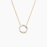 Collier Tiara Or Jaune Oxyde De Zirconium