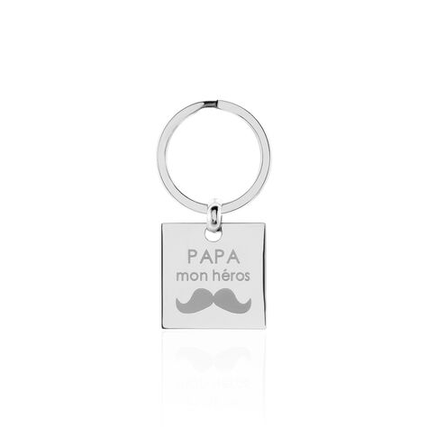 Porte Clefs Pandore Acier Blanc - Autres bijoux Homme | Histoire d&rsquo;Or