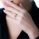 Bague Vladimir Or Jaune Rubis Et Diamant - Bagues solitaires Femme | Histoire d&rsquo;Or