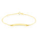 Bracelet Identité Gaspardine Maille Forçat Or Jaune Oxyde De Zirconium - Bracelets Communion Enfant | Histoire d’Or