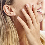 Boucles D'oreilles Pendantes Lucette Or Bicolore - Boucles d'oreilles pendantes Femme | Histoire d&rsquo;Or