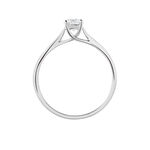 Bague Solitaire Fiona Or Blanc Diamant Synthetique - Bagues solitaires Femme | Histoire d&rsquo;Or