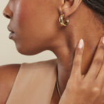 Cr&eacute;oles Adoree Acier Jaune - Boucles d'oreilles cr&eacute;oles Femme | Histoire d&rsquo;Or