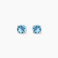 Boucles D'oreilles Puces Rio Argent Blanc Oxyde