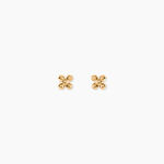 Boucles D'Oreilles Puces Jannie Plaqu&eacute; Or Jaune - Boucles d'oreilles fantaisie Femme | Histoire d&rsquo;Or