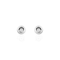 Boucles D'oreilles Puces Fidelia Boule Or Blanc