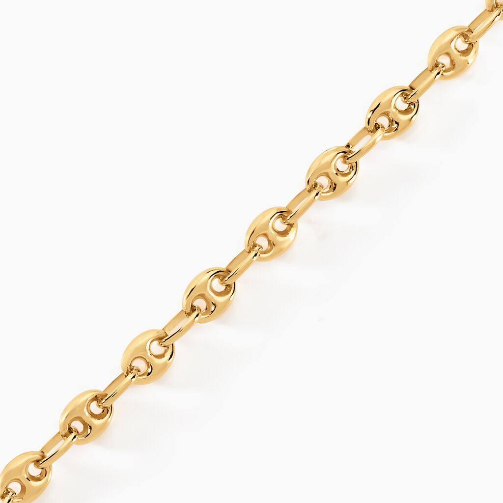 Bracelet Maille Dami Maille Grain De Café Or Jaune - Bracelets chaîne Femme | Histoire d’Or