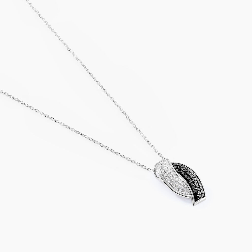 Collier Oia Or Blanc Diamant - Colliers Femme | Histoire d’Or