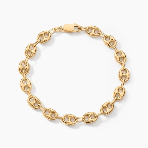 Bracelet Dami Maille Grain De Café Or Jaune - Bracelets chaîne Femme | Histoire d’Or