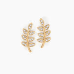 Boucles D'oreilles Puces Ael Or Jaune Oxyde De Zirconium - Clous d'oreilles Femme | Histoire d&rsquo;Or
