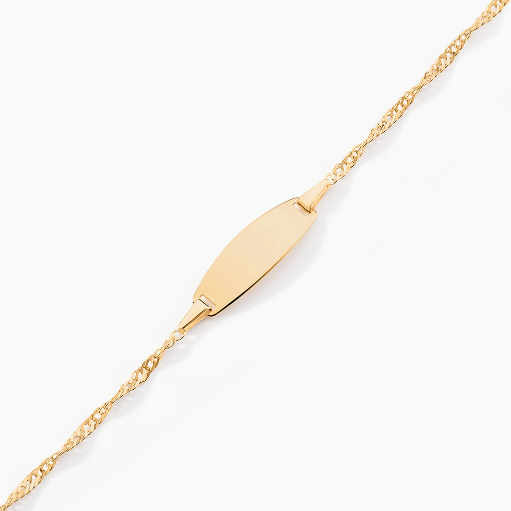Bracelet Identite Bebe Or Jaune Ericka - Bracelets Communion Enfant | Histoire d&rsquo;Or