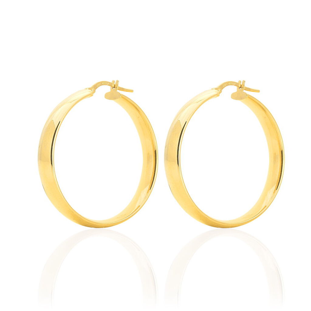 Créoles Terezia Or Jaune - Boucles d'oreilles créoles Femme | Histoire d’Or