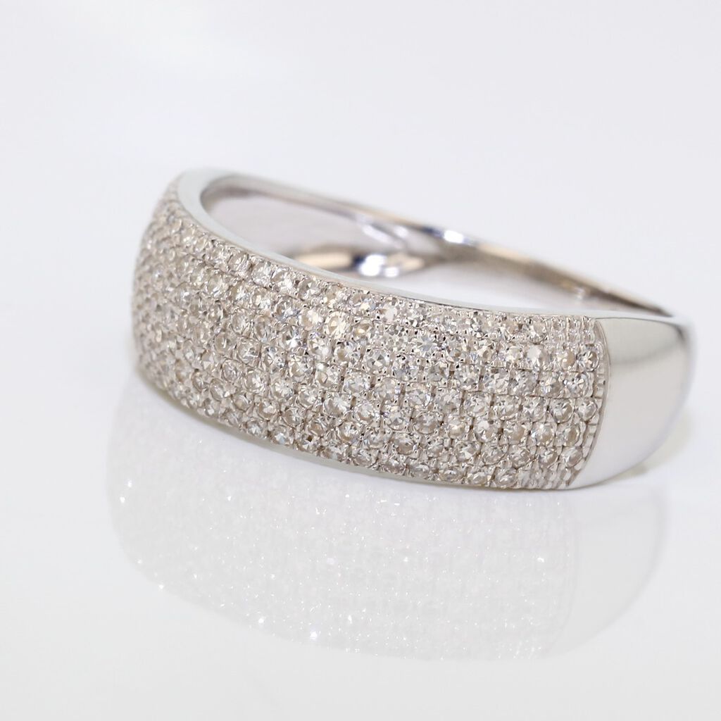 Bague Charlotte Or Blanc Diamant - Bagues avec pierre Femme | Histoire d’Or