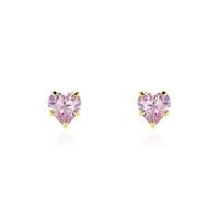 Boucles D'oreilles Puces Daria Or Jaune Oxyde