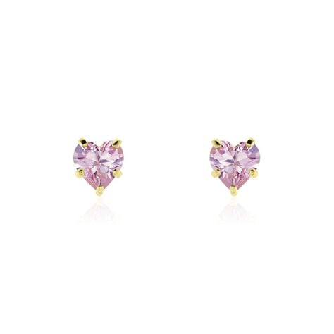 Boucles D'oreilles Puces Daria Or Jaune Oxyde - Clous d'oreilles Femme | Histoire d’Or