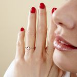 Bague Antonia Or Rose Morganite Et Oxyde De Zirconium - Bagues solitaires Femme | Histoire d&rsquo;Or