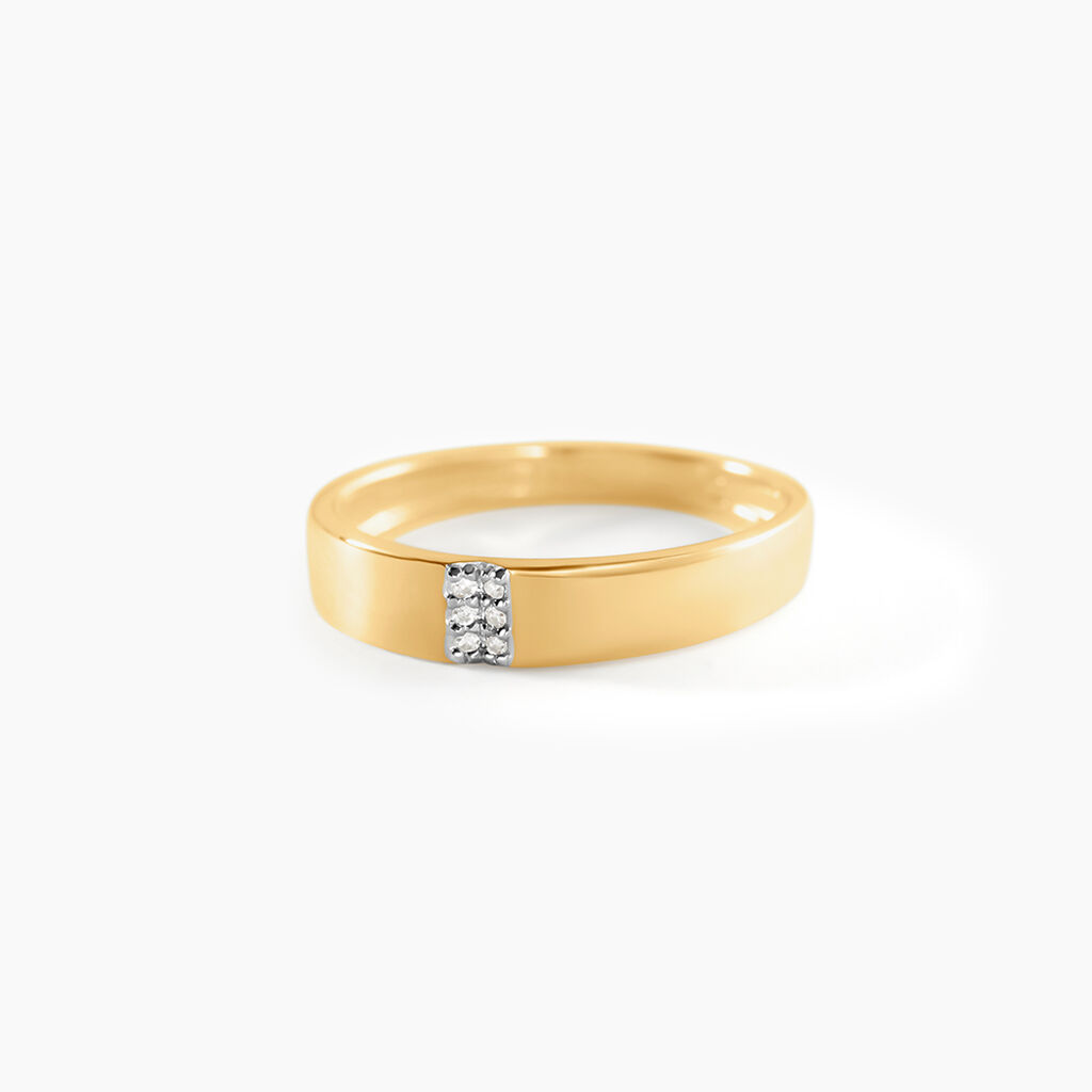 Bague Soha Or Jaune Diamant - Bagues avec pierre Femme | Histoire d&rsquo;Or