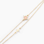 Bracelet Terrie Or Jaune Calcedoine Et Oxyde De Zirconium - Bracelets Femme | Histoire d&rsquo;Or