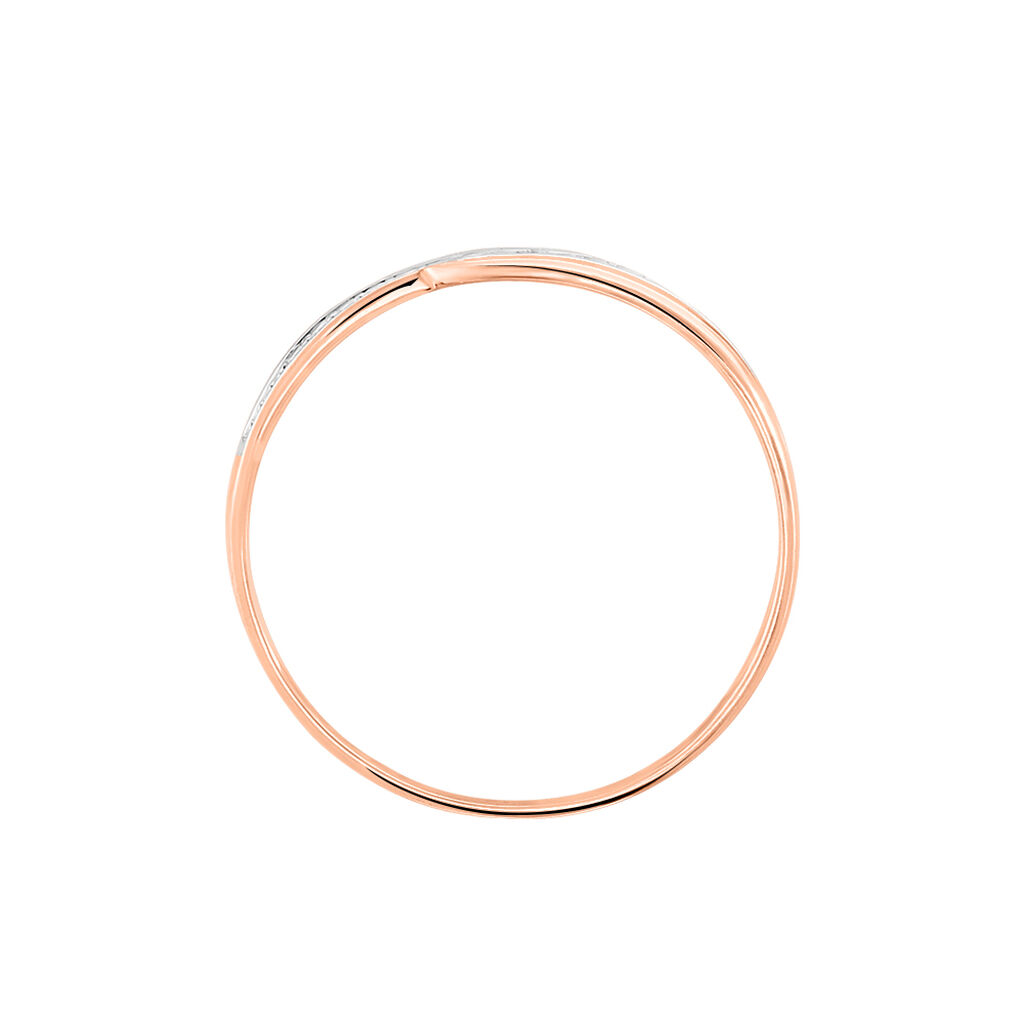 Bague Solena Or Rose Diamant - Bagues solitaires Femme | Histoire d&rsquo;Or