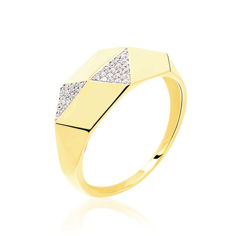 Bague Lizia Or Jaune Diamant - Bagues avec pierre Femme | Histoire d’Or