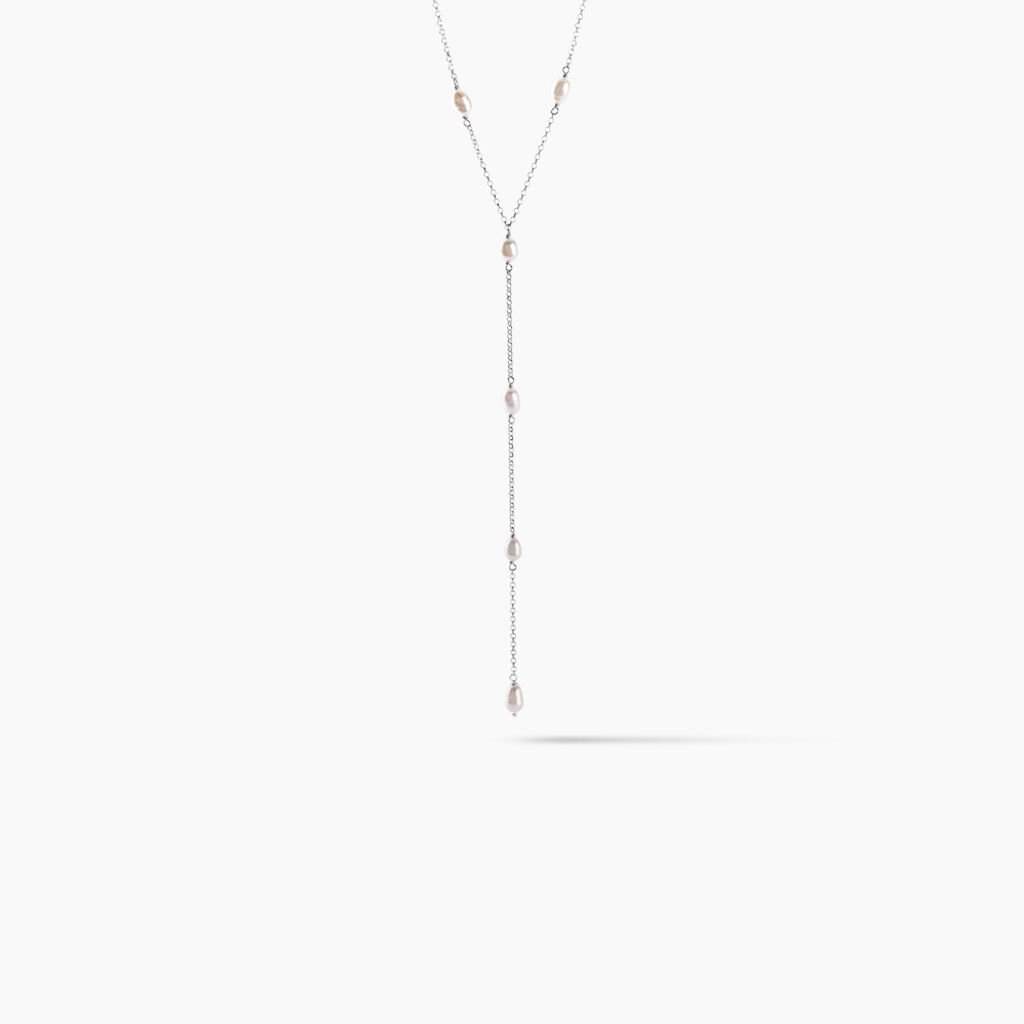 Collier Meily Argent Blanc Perle De Culture - Colliers fantaisie Femme | Histoire d&rsquo;Or