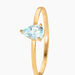 Bague Solitaire Goutte Or Jaune Topaze - Bagues solitaires Femme | Histoire d’Or