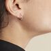 Creoles Argent Rose Diane - Boucles d'oreilles créoles Femme | Histoire d’Or