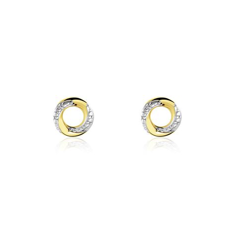 Boucles D'oreilles Puces Or Jaune Pamila Diamants - Clous d'oreilles Femme | Histoire d’Or